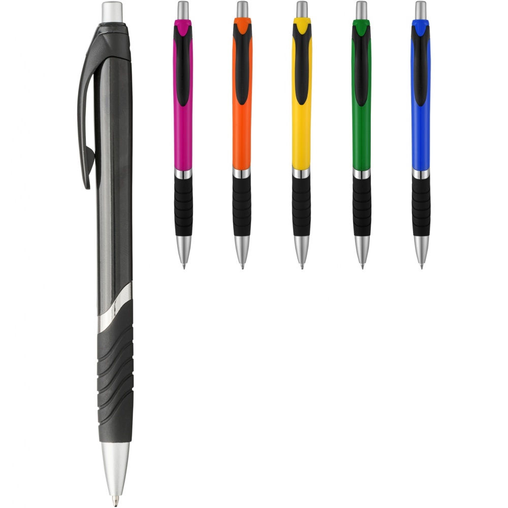 Logotrade promotional item picture of: Turbo ballpoint pen with rubber grip